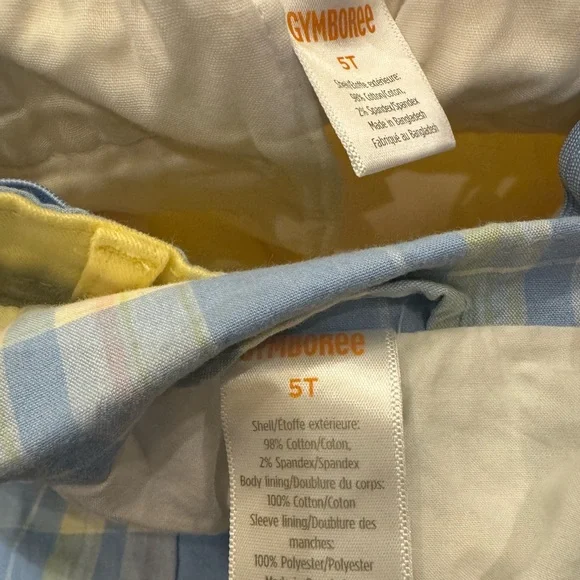 Gymboree Blue Plaid Blazer with Yellow Pants Size 5 - Picture 5 of 5